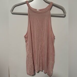 Melrose and Market Pink Flowey Racerback Tank Top Size M